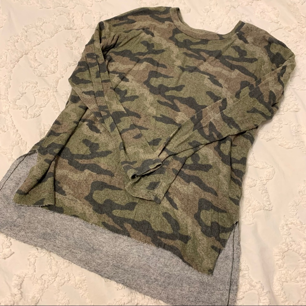 Camouflage sweater- Size Small American Eagle Soft & Sexy Plush